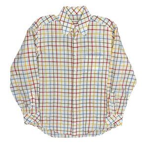Romeo Bucci Multicolor Check Long Sleeve Button Up Dress Shirt 44 17 1/2 XL